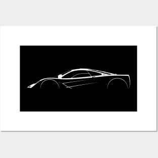 McLaren F1 Silhouette Posters and Art